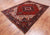 Red 6' 10" X 9' 7" Vintage Persian Heriz Serapi Handmade Wool Rug - Q25101