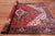 Red 6' 10" X 9' 7" Vintage Persian Heriz Serapi Handmade Wool Rug - Q25101