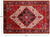 Ivory 6' 8" X 9' 3" Vintage Persian Heriz Serapi Hand Knotted Wool Rug - Q25103
