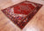 Red 6' 7" X 9' 7" Vintage Persian Heriz Serapi Handmade Wool Rug - Q25104