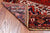 Red 6' 7" X 9' 7" Vintage Persian Heriz Serapi Handmade Wool Rug - Q25104