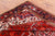 Red 6' 7" X 9' 7" Vintage Persian Heriz Serapi Handmade Wool Rug - Q25104