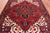 Red 6' 7" X 9' 3" Vintage Persian Heriz Serapi Handmade Wool Rug - Q25105