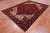 Red 6' 7" X 9' 3" Vintage Persian Heriz Serapi Handmade Wool Rug - Q25105