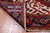 Red 6' 7" X 9' 3" Vintage Persian Heriz Serapi Handmade Wool Rug - Q25105