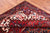 Red 6' 7" X 9' 3" Vintage Persian Heriz Serapi Handmade Wool Rug - Q25105