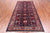 Navy Blue 4' 5" X 9' 2" Runner Vintage Persian Hand Knotted Wool Rug - Q25106