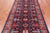 Navy Blue 4' 5" X 9' 2" Runner Vintage Persian Hand Knotted Wool Rug - Q25106