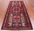Navy Blue 4' 2" X 9' 2" Runner Vintage Persian Handmade Wool Rug - Q25107