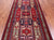 Navy Blue 4' 2" X 9' 2" Runner Vintage Persian Handmade Wool Rug - Q25107