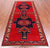 Red 4' 2" X 9' 10" Vintage Persian Hand Knotted Wool Runner Rug - Q25108