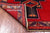 Red 4' 2" X 9' 10" Vintage Persian Hand Knotted Wool Runner Rug - Q25108