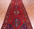 Red 4' 4" X 14' 7" Runner Vintage Persian Handmade Wool Rug - Q25110