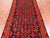 Navy Blue 4' 1" X 10' 3" Runner Vintage Persian Hamadan Handmade Wool Rug - Q25113