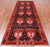 Navy Blue 4' 3" X 11' 5" Vintage Persian Hand-Knotted Wool Runner Rug - Q25116