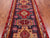 Eggplant Color 4' 2" X 9' 11" Runner Vintage Persian Hand Knotted Wool Rug - Q25117