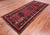 Navy Blue 4' 7" X 10' 5" Vintage Persian Handmade Wool Runner Rug - Q25122