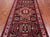 Navy Blue 4' 2" X 9' 11" Runner Vintage Persian Hand Knotted Wool Rug - Q25123