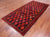 Navy Blue 4' 5" X 9' 2" Runner Vintage Persian Handmade Wool Rug - Q25124