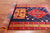Navy Blue 4' 4" X 10' 8" Runner Vintage Persian Handmade Wool Rug - Q25125