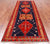 Navy Blue 4' 4" X 10' 8" Runner Vintage Persian Handmade Wool Rug - Q25125