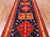 Navy Blue 4' 4" X 10' 8" Runner Vintage Persian Handmade Wool Rug - Q25125