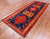 Navy Blue 4' 4" X 10' 8" Runner Vintage Persian Handmade Wool Rug - Q25125