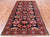 Navy Blue 4' 10" X 9' 4" Vintage Persian Handmade Wool Rug - Q25127