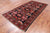 Navy Blue 4' 10" X 9' 4" Vintage Persian Handmade Wool Rug - Q25127