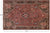Rust 5' 0" X 7' 11" Vintage Persian Shiraz Handmade Wool On Wool Rug - Q25132