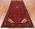 Red 4' 4" X 10' 10" Vintage Persian Hand-Knotted Wool Runner Rug - Q25137