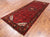 Red 4' 4" X 10' 10" Vintage Persian Hand-Knotted Wool Runner Rug - Q25137