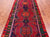 Navy Blue 3' 10" X 9' 3" Vintage Persian Handmade Runner Wool Rug - Q25139