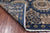 Blue 4' 1" X 9' 6" Runner Super Turkmen Ersari Hand Knotted Wool Rug - Q25140
