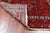 Red 3' 6" X 10' 1" Vintage Persian Heriz Serapi Hand-Knotted Wool Runner Rug - Q25141