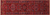 Red 3' 2" X 10' 4" Runner Vintage Persian Heriz Serapi Handmade Wool Rug - Q25146
