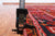 Red 3' 2" X 10' 4" Runner Vintage Persian Heriz Serapi Handmade Wool Rug - Q25146
