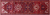 Red 3' 5" X 11' 11" Runner Vintage Persian Heriz Serapi Handmade Wool Rug - Q25147