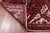Red 3' 5" X 11' 11" Runner Vintage Persian Heriz Serapi Handmade Wool Rug - Q25147