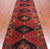 Red 3' 5" X 13' 6" Runner Vintage Persian Handmade Wool Rug - Q25149