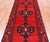 Ruby Red 3' 7" X 10' 2" Runner Vintage Persian Handmade Wool Rug - Q25150