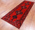 Ruby Red 3' 7" X 10' 2" Runner Vintage Persian Handmade Wool Rug - Q25150