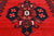 Ruby Red 3' 7" X 10' 2" Runner Vintage Persian Handmade Wool Rug - Q25150