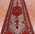 Red 3' 4" X 11' 5" Vintage Persian Handmade Wool Runner Rug - Q25154