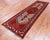 Red 3' 4" X 11' 5" Vintage Persian Handmade Wool Runner Rug - Q25154