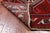 Red 3' 4" X 11' 5" Vintage Persian Handmade Wool Runner Rug - Q25154