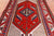 Red 3' 4" X 11' 5" Vintage Persian Handmade Wool Runner Rug - Q25154