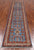Blue 2' 6" X 9' 9" Super Kazak Handmade Wool Runner Rug - Q25163