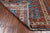 Blue 2' 6" X 9' 9" Super Kazak Handmade Wool Runner Rug - Q25163