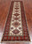 Ivory 2' 9" X 9' 5" Runner Super Kazak Hand Knotted Wool Rug - Q25162